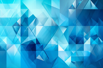 Obraz premium Geometric blue pattern design abstract wallpaper background. Ai generated