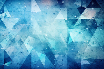 Geometric blue pattern design abstract wallpaper background. Ai generated