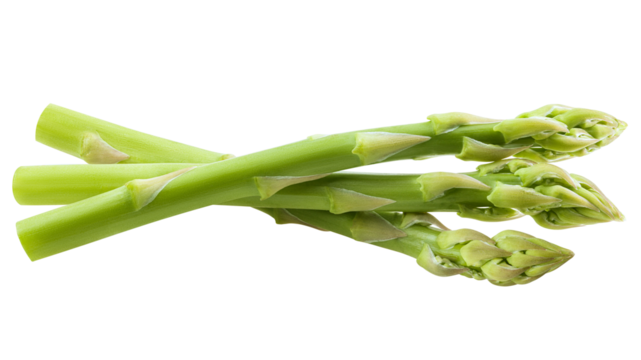 asparagus isolated on white background, full depth of field