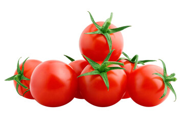 tomato cherry isolated on white background, full depth of field