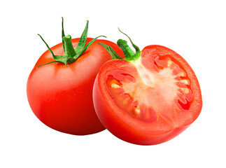 tomato isolated on white background, full depth of field