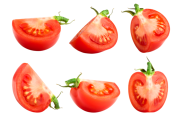 tomato isolated on white background, full depth of field