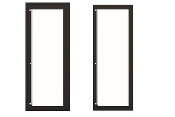 interior doors isolated on white background, interior furniture, 3D illustration, cg render