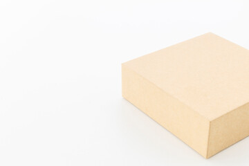 Eco-friendly packaging box, Paper Box For Branding on white isolated background