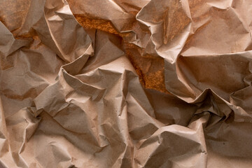 Crumpled craft paper background