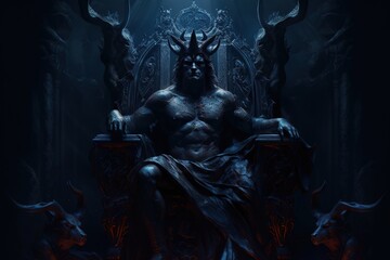 Hades, god of the underworld Generative AI - obrazy, fototapety, plakaty