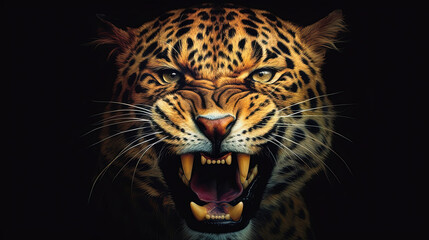 Fototapeta na wymiar Impulsive powerful Panthers Fury Artwork