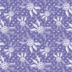 Angel with eyes and wings seamless cartoon Halloween monsters pattern for wrapping paper and fabrics and linens