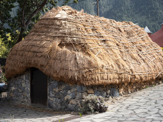 Traditional cabins in Pinolere, Tenerife in Canary Islands for Storage and haystacks