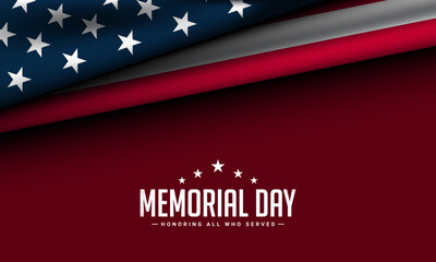 Memorial Day Background Design.