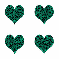 set of hearts