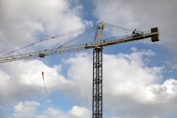 construction crane against sky