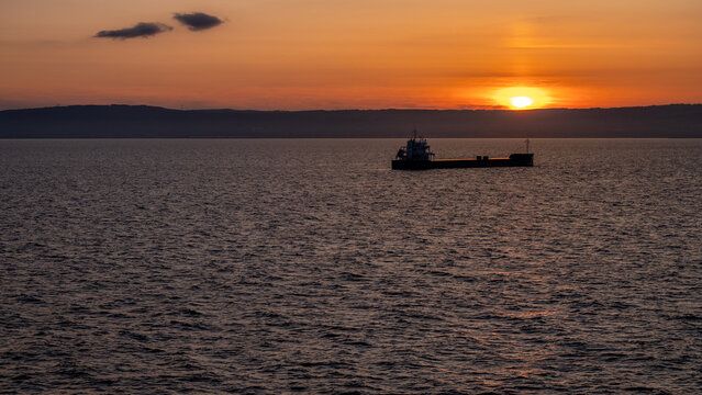 Sunset from the seaside on