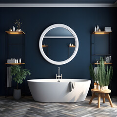 Bathroom interior design, simple, cleand and modern design
