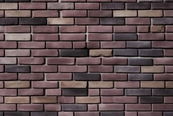 Obraz premium the photo shows a brick wall dark brown and brown, generative ai