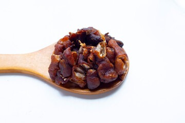 Sour tamarind on white background.