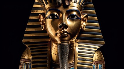 Ancient Egypt King Tutankhamun. AI generated