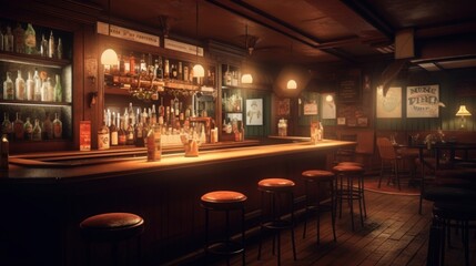 A place where alcoholic beverages can be purch. AI generated
