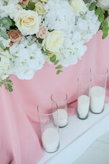 festive table decorated for weddings and celebrations