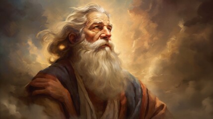 Biblical prophet and leader. AI generated