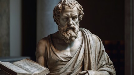 Famous writer of the ancient world. AI generated