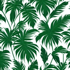 Acai leaf pattern Generative AI
