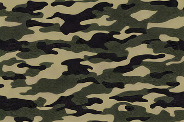 Beautiful texture of military camouflage. Generative AI