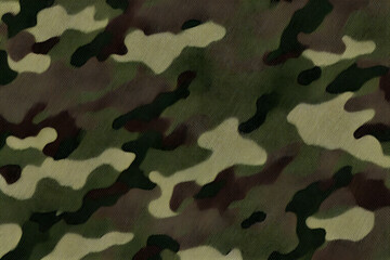 Fototapeta premium Beautiful texture of military camouflage. Generative AI