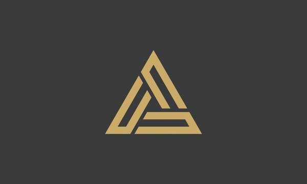 Triple c lettering triangle geometric shape design CCC littering icon initial letter Pyramid shape C sign.