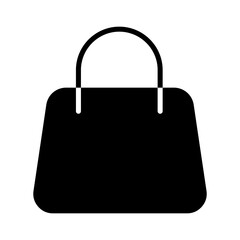 shopping fashion bag black Icon button