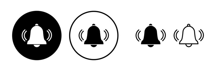 Bell Icon vector in trendy flat style isolated. Notification symbol web site design