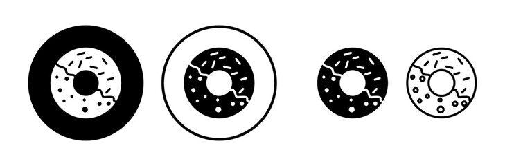 Donut icon vector. doughnut icon. donut logo