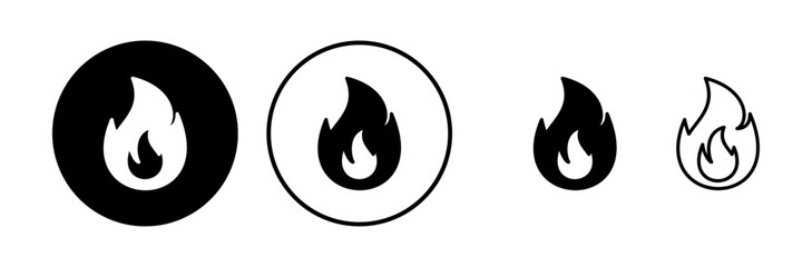 Fire icon vector. fire flame icon
