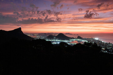 dawn in chinese view in Rio de Janeiro.