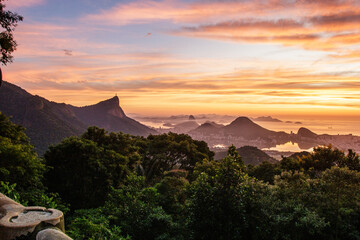 dawn in chinese view in Rio de Janeiro.