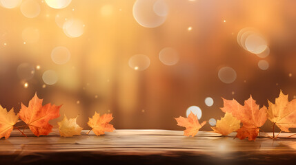 Naklejka na ściany i meble 紅葉、カエデ、背景 | Autumn leaves, maple, background,Generative AI