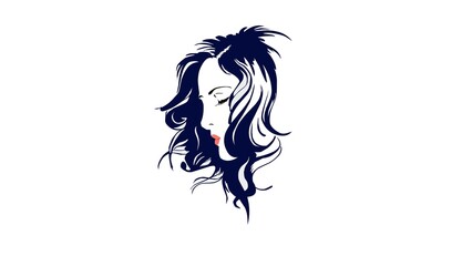 woman with hair
