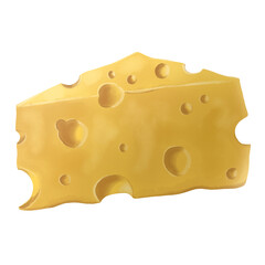 Illustration of cheese, Cheese is a food made from the pressed curds of milk