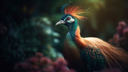 whimsical and vivacious photo of mystical elven queen - generative AI