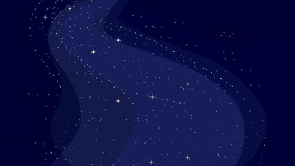 天の川の背景イラスト