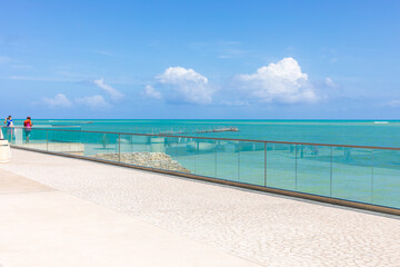 Fototapeta na wymiar Partial view of the Coral Landmark Monument