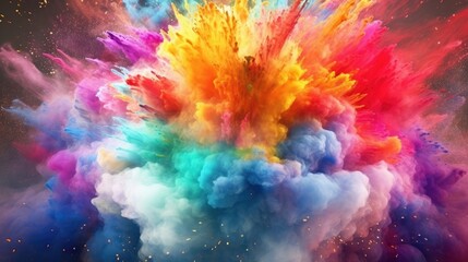 Obraz na płótnie Canvas Colorful Artistic Cloudscape Background