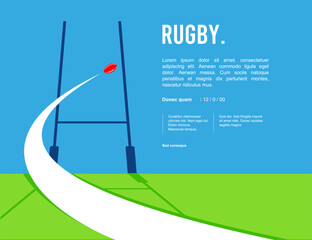 Attractive editable vector rugby background design great for your design resources print and others	