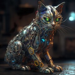 Cat robot,
