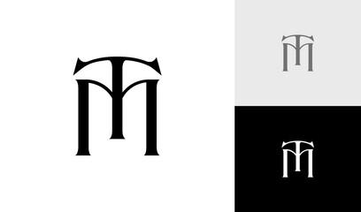 Letter TM initial monogram logo design