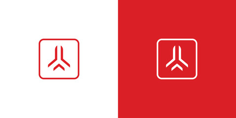 Modern and unique airplane travel logo design 12