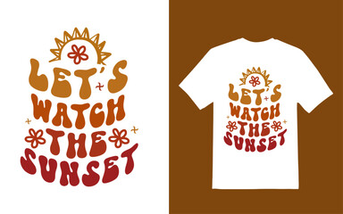 Retro wavy t shirt design vector file.