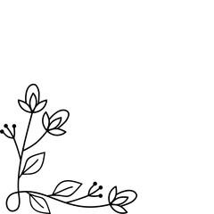 Flower Corner Ornament