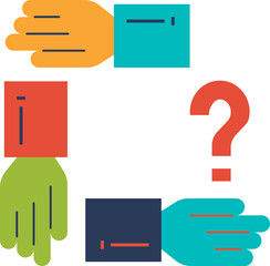 Teamwork and Relationship Flat Icons