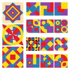 bauhaus style illustration graphic design
